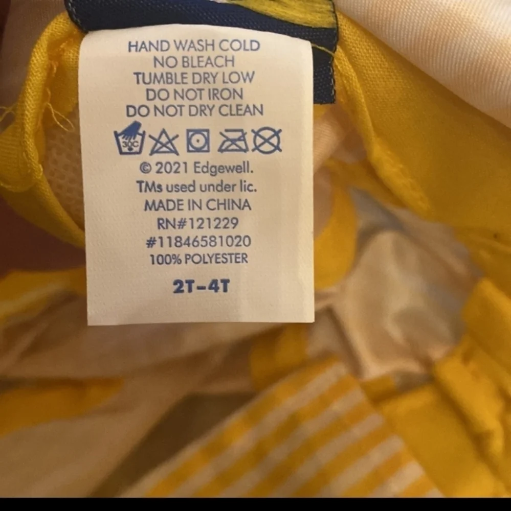Nwt Banana Boat Yellow Sun Hats Toddler Size 2T-4T